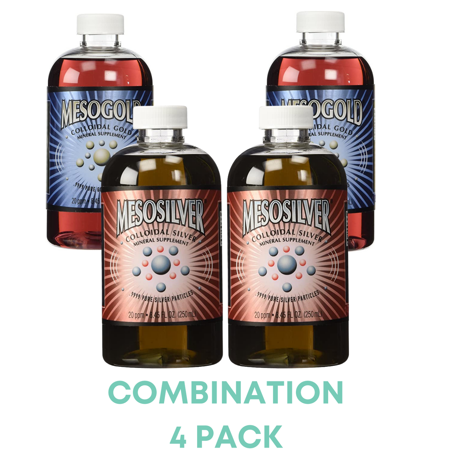 4 Bottle Combo Pack- MesoGold And MesoSilver